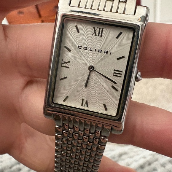 Colibri Silver Rectangular Watch - Picture 2 of 4